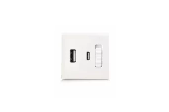 CHARGEUR USB ULTRA RAPIDE (PD) TYPE A+C 2 MODULES CLARA 43