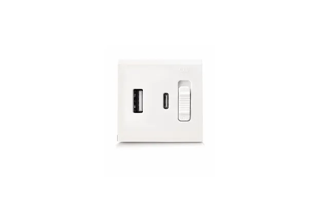 CHARGEUR USB ULTRA RAPIDE (PD) TYPE A+C 2 MODULES CLARA 43