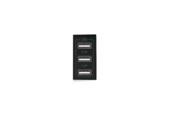 CHARGEUR TRIPLE USB 3.4A 1 MODULE NERA 43