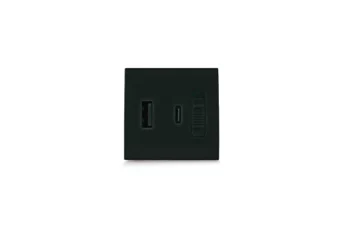 CHARGEUR USB ULTRA RAPIDE (PD) TYPE A+C 2 MODULES NERA 43