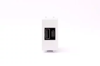 CHARGEUR USB ULTRA RAPIDE (PD) 20W TYPE A+C 1 MODULE SYLVIA 43