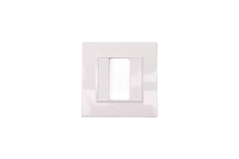 PLAQUE BELLA 43 CARREE BLANC 1 MODULE