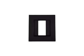 PLAQUE BELLA 43 CARREE NOIR MAT 1 MODULE