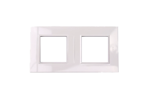 PLAQUE BELLA 43 CARREE BLANC 2+2 MODULES