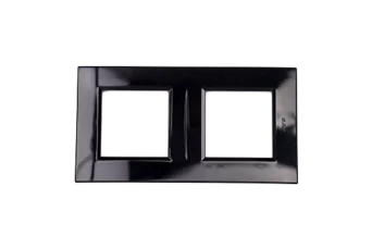 PLAQUE BELLA 43 CARREE NOIRE 2+2 MODULES