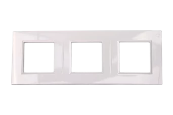 PLAQUE BELLA 43 CARREE BLANC 2+2+2 MODULES