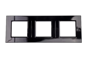 PLAQUE BELLA 43 CARREE NOIRE 2+2+2 MODULES