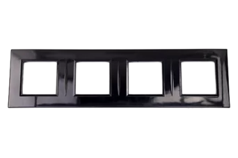 PLAQUE BELLA 43 CARREE NOIRE 2+2+2+2 MOD