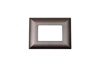 PLAQUE LUMINA 43 RECTANGULAIRE TITANIUM 3 MODULES