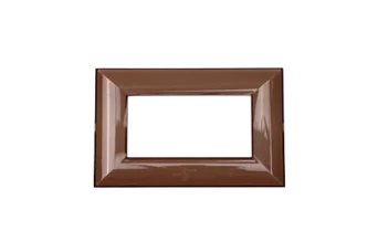 PLAQUE LUMINA 43 RECTANGULAIRE MARRON 2D 4 MODULES