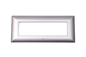 PLAQUE LUMINA 43 RECTANGULAIRE ARGENT OPAQUE 7 MODULES