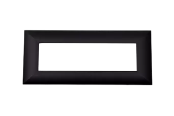 PLAQUE LUMINA 43 RECTANGULAIRE NOIR MAT 7 MODULES