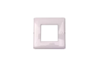 PLAQUE LINA 43 CARREE BLANC 2D 2 MODULES