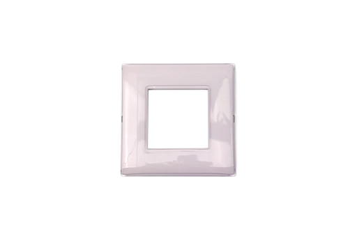 PLAQUE LINA 43 CARREE BLANC 2D 2 MODULES