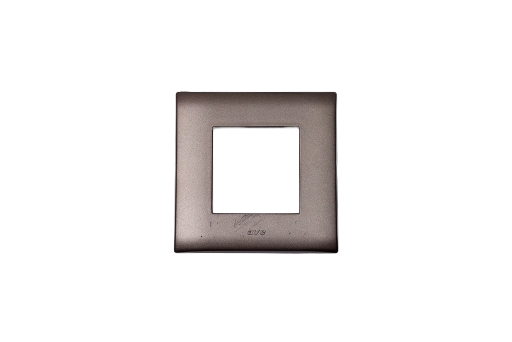 PLAQUE LINA 43 CARREE TITANIUM 2 MODULES