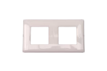 PLAQUE LINA 43 CARREE BLANC 2D 2+2 MODULES