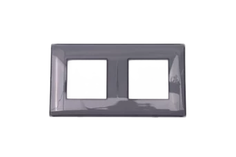 PLAQUE LINA 43 CARREE GRIS 2D 2+2 MODULES