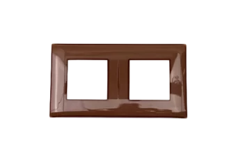 PLAQUE LINA 43 CARREE MARRON 2D 2+2 MODULES