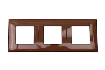 PLAQUE LINA 43 CARREE MARRON 2D 2+2+2 MODULES