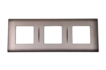 PLAQUE LINA 43 CARREE TITANIUM 2+2+2 MODULES