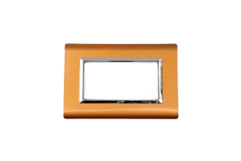 PLAQUE SERENA 43 RECTANGULAIRE OR BYZANTIN CADRE CHROME 4 MODULES