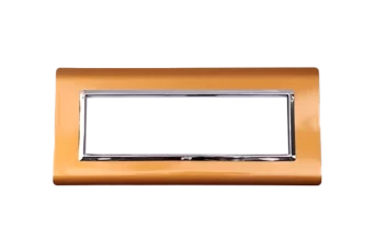 PLAQUE SERENA 43 RECTANGULAIRE OR BYZANTIN CADRE CHROME 7 MODULES