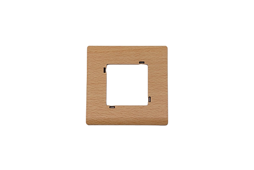 PLAQUE SERENA 43 CARREE SANS CADRE CHENE CLAIR 2 MODULES