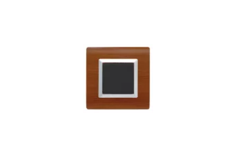 PLAQUE SERENA 43 CARREE SANS CADRE WENGE 2 MODULES