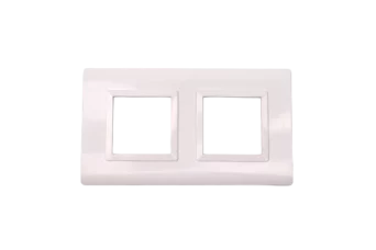 PLAQUE SERENA 43 CARREE SANS CADRE BLANC 2+2 MODULES