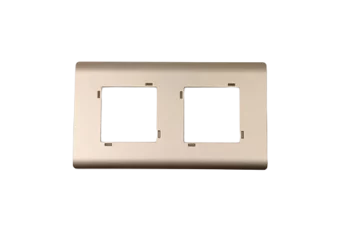 PLAQUE SERENA 43 CARREE SANS CADRE CHAMPAGNE 2+2 MODULES