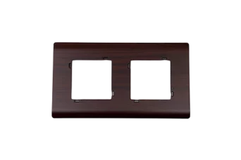 PLAQUE SERENA 43 CARREE SANS CADRE WENGE 2+2 MODULES