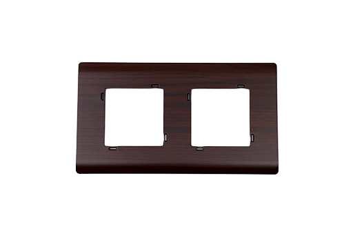 PLAQUE SERENA 43 CARREE SANS CADRE WENGE 2+2 MODULES