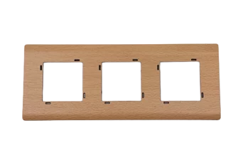 PLAQUE SERENA 43 CARREE SANS CADRE CHENE CLAIR 2+2+2 MODULES