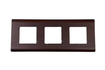 PLAQUE SERENA 43 CARREE SANS CADRE WENGE 2+2+2 MODULES