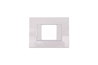 PLAQUE BELLA 43 RECTANGULAIRE BLANC 2 MODULES