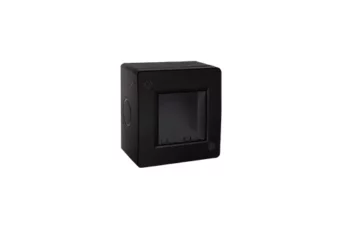 BOITE APPARENTE 2 MODULES S43 NOIR MAT