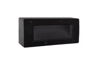 BOITE APPARENTE 6 MODULES S43 NOIR MAT