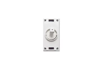 POUSSOIR LEVIER BLANC 1P NO 10A 1M