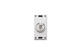 COMMUTATEUR LEVIER BLANC 1P 10AX 1M