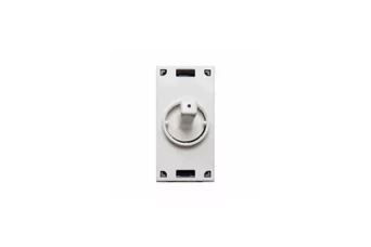 COMMUT A POUSS UNIPOLAIRE POUR VOLET ROULANT A LEVIER BLANC