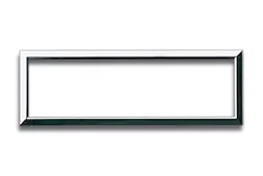 CADRE POUR ZAMA / PERSONAL 44 RECTANGULAIRE 7 MODULES CHROME