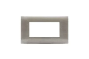 PLAQUE YOUNG 44 RECTANGULAIRE BEIGE BROSSE 3D 4 MODULES