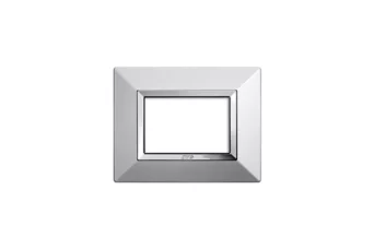 PLAQUE ZAMA 44 RECTANGULAIRE ALUMUNIUM NATUREL BROSSE 3 MODULES