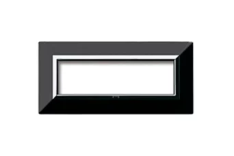 PLAQUE ZAMA 44 RECTANGULAIRE NOIR ABSOLU 7 MODULES