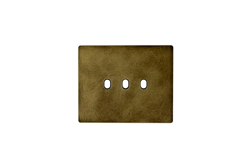 PLAQUE NEW STYLE RECTANGULAIRE ALUMINIUM BRONZE ANTIQUE
