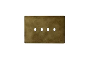 PLAQUE NEW STYLE RECTANGULAIRE ALUMINIUM BRONZE ANTIQUE