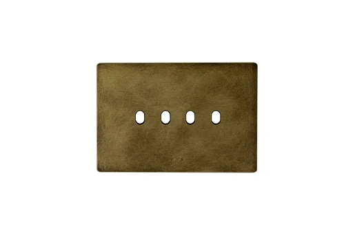 PLAQUE NEW STYLE RECTANGULAIRE ALUMINIUM BRONZE ANTIQUE