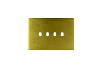 PLAQUE NEW STYLE RECTANGULAIRE ALUMINIUM GOLD