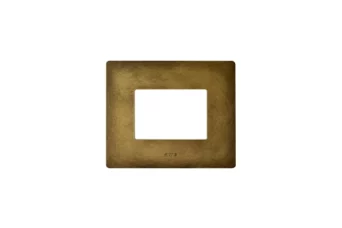 PLAQUE VERA 44 RECTANGULAIRE ALUMINIUM BRONZE ANTIQUE 3 MODULES