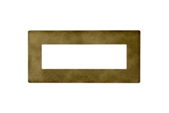 PLAQUE VERA 44 RECTANGULAIRE ALUMINIUM BRONZE ANTIQUE 7 MODULES